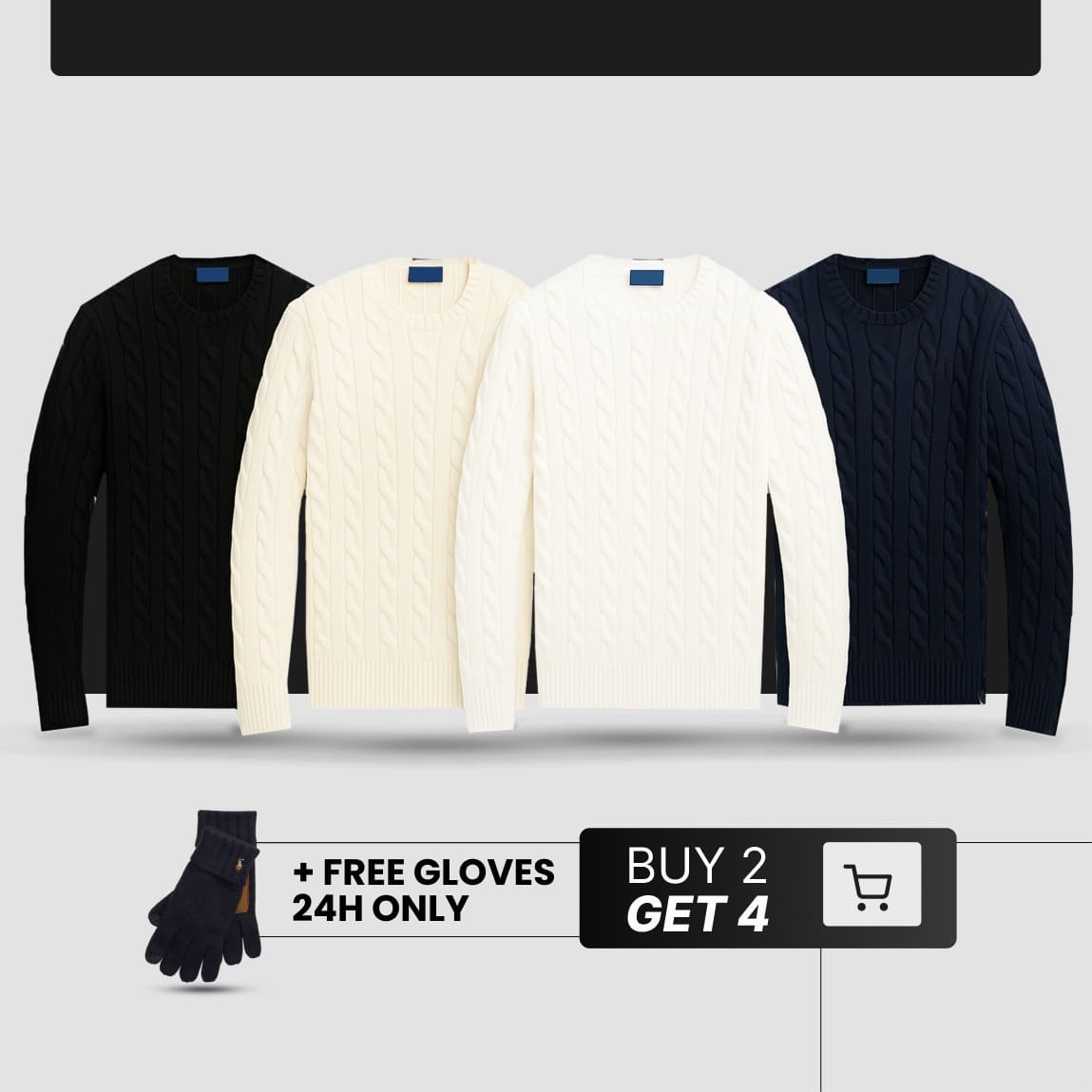 KIT RALPH L KNIT [BUY 2 GET 4] + FREE GLOVES